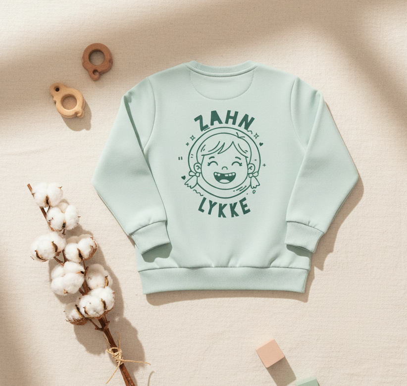 zahn lykke lücke sweater, mint ,flat lay