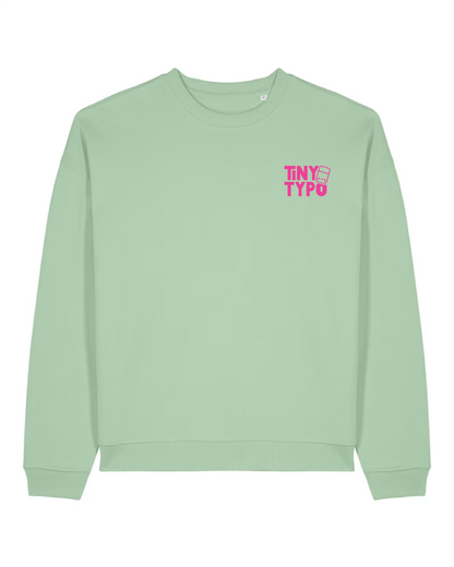 „Glitzer Edition“ Print mit Tiny Typo Logo für Stadtbild Pulli