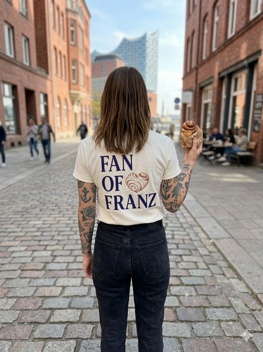 Fan of Franz – Zimtschnecken Shirt aus Hamburg